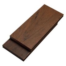 Террасная доска Bruggan Multicolor из ДПК, полнотелая, 130 мм, цвет Кедр.