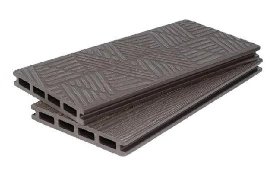 Террасная доска ДПК POLIVAN GROUP 3D+3D NEW пустотелая двухсторонняя DENPASAR Темный шоколад купить в Челябинске