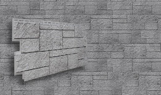 Фасадная панель VOX Sandstone (Сандстоун) светло-серого цвета купить в Челябинске