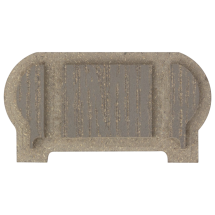 Заглушка торцевая для перил из ДПК Faynag Графит 95х50 мм