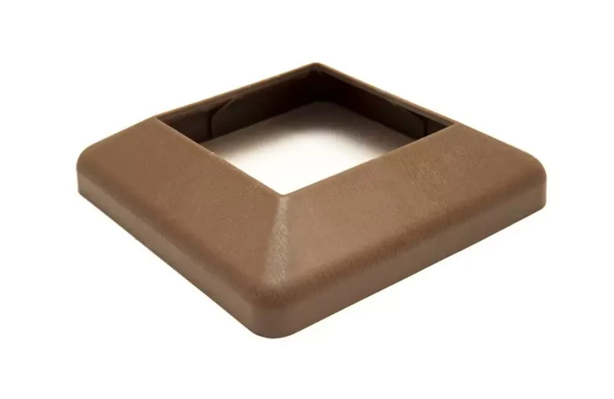 Крышка нижняя ПВХ для столба 100х100 Deckart Шоколад купить в Челябинске