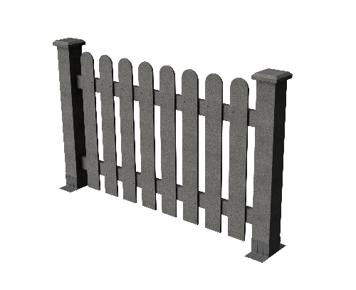 Декоративное ограждение из ДПК GRINDERDECO, цвет: серый базальт. купить в Челябинске