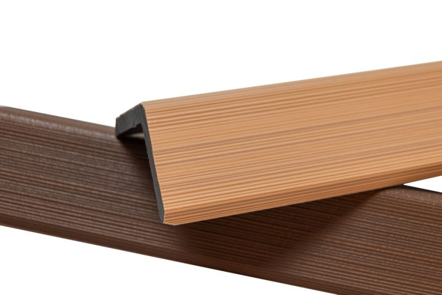 Уголок торцевой Ecodecking Скай коэкструзия Бук купить в Челябинске