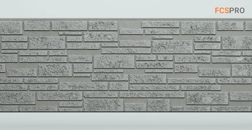 Фиброцементные панели FCS Simple АА1 (под камень) купить в Челябинске