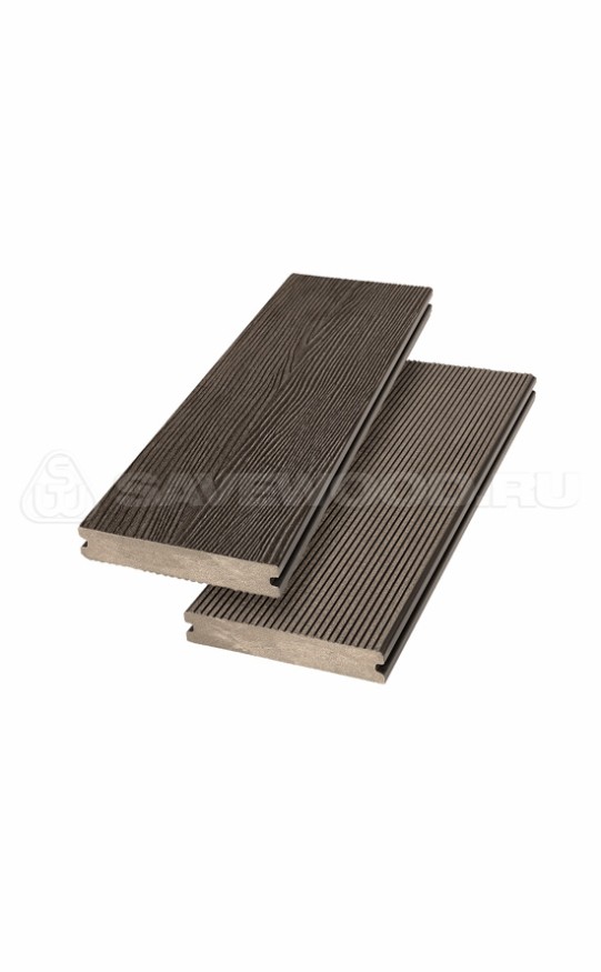 Террасная доска ДПК SaveWood, SW Abies (R), Темно-коричневый купить в Челябинске