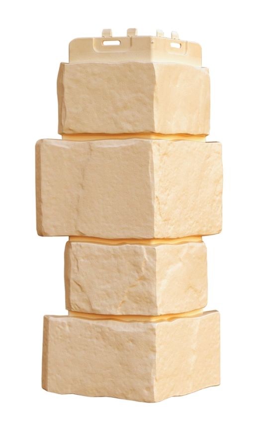 Угол наружный Grand Line, Крупный камень Classic, Бежевый купить в Челябинске