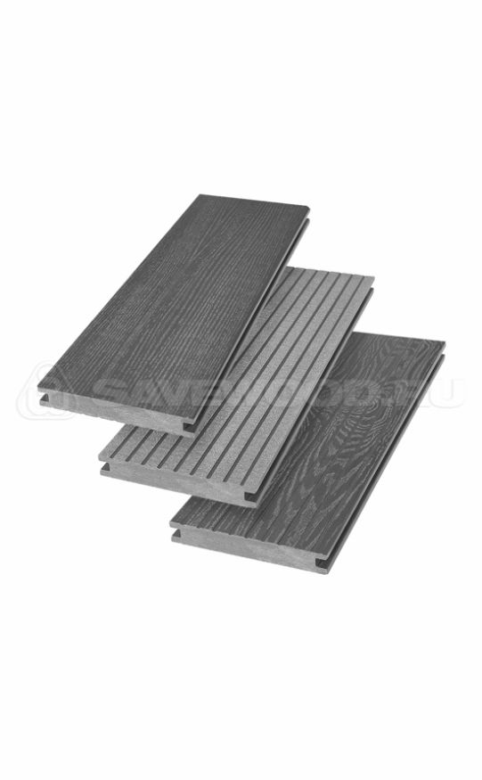 Террасная доска ДПК SaveWood, SW Fraxinus (R), Графит купить в Челябинске