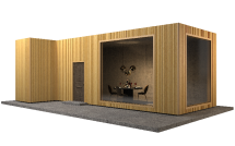 Фасадная панель GRINDERDECO, ДПК, двухсторонняя, текстура Песчаник.