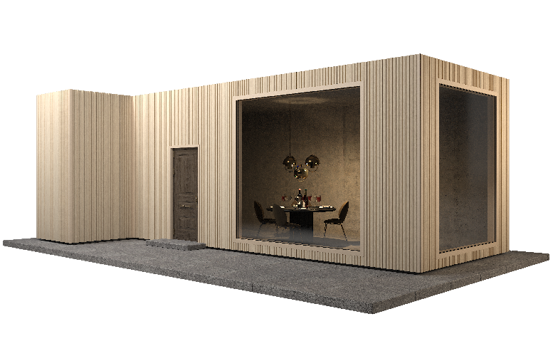 Фасадная панель GRINDERDECO, ДПК, двухсторонняя, Дуб выбеленный. купить в Челябинске