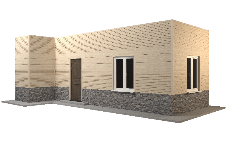 Фасадная панель GRINDERDECO, ДПК, двухсторонняя, Дуб выбеленный. купить в Челябинске