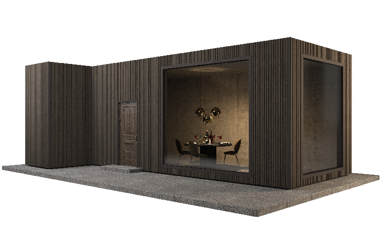 Фасадная панель GRINDERDECO, ДПК, двусторонняя, цвет Венге купить в Челябинске