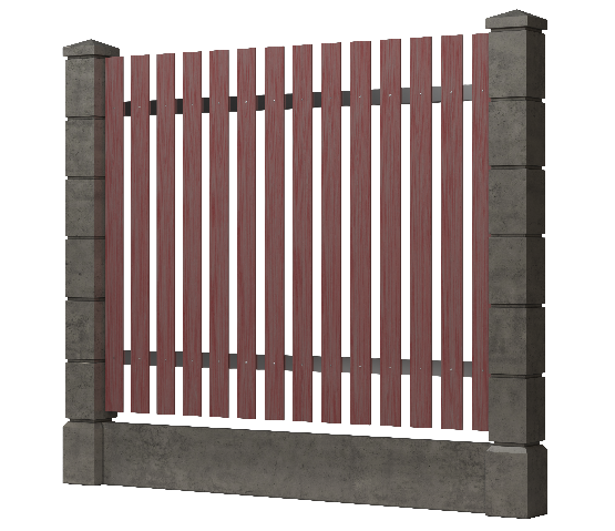 Заборная доска GRINDERDECO, ДПК, шлифованный мербау. купить в Челябинске