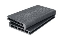 Ступень 3D GardenParkett с текстурой дерева в цвете графит