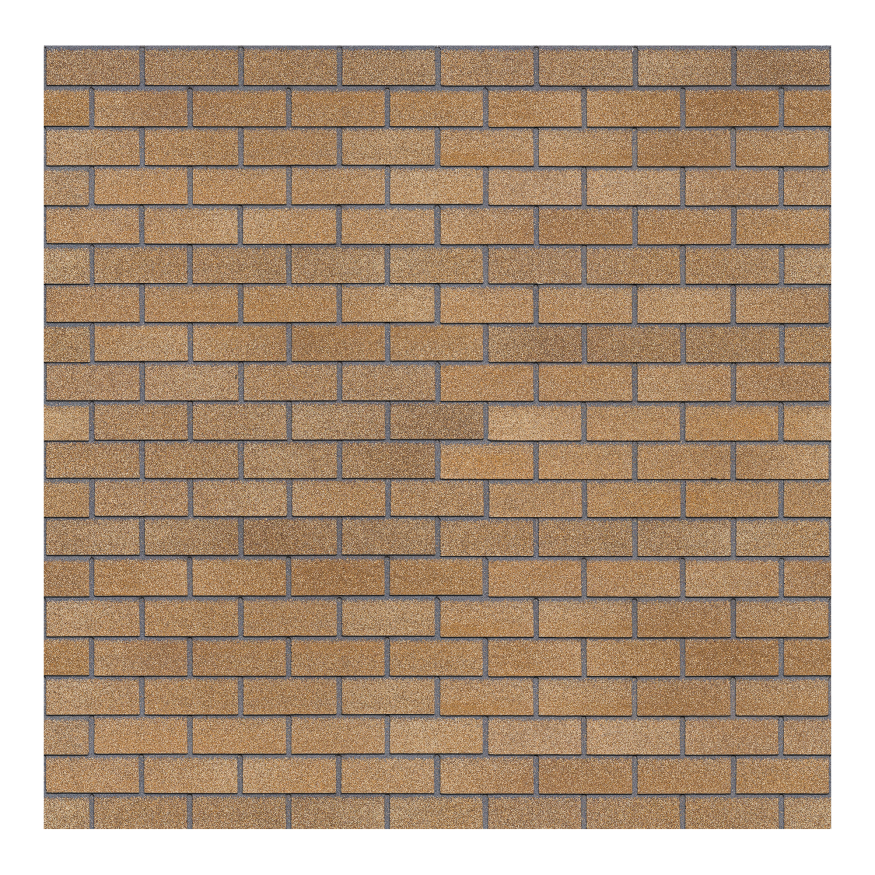 Битумная фасадная плитка Технониколь HAUBERK кирпич Песчаный, 2 кв.м. купить в Челябинске