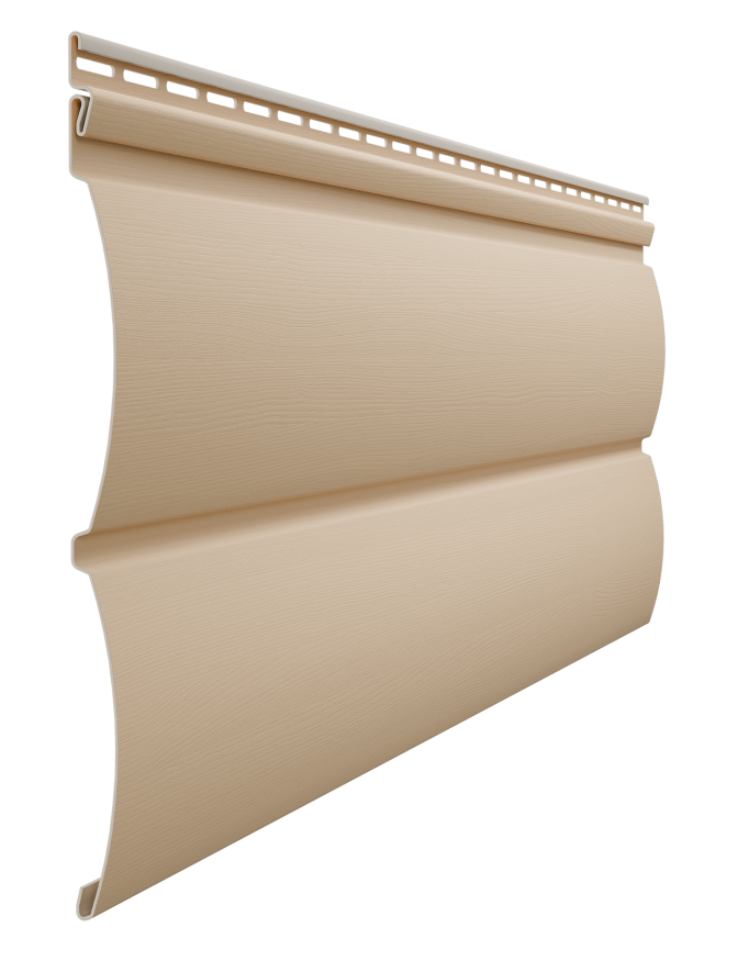 Виниловый сайдинг Docke Блок-Хаус D4.7T, Крем-брюле купить в Челябинске