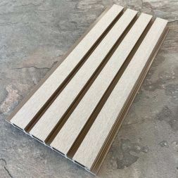 Фасадная реечная панель EasyDecking, Wood-X, Бежевый