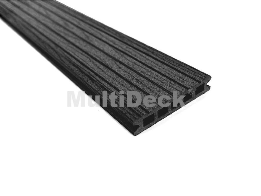 Террасная доска из ДПК MultiDeck Pro Цвет: Черный бархат купить в Челябинске