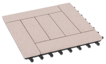 Модульный паркет ДПК GRINDERDECO Комфорт 6 Беленый дуб