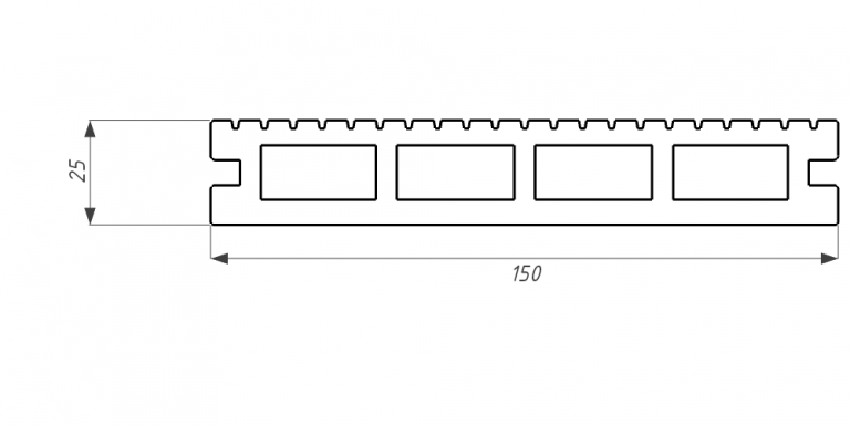 Террасная доска из ДПК WOODVEX Expert Тик купить в Челябинске