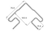 Наружный угол Tecos Ardennes Арабика Акриловый