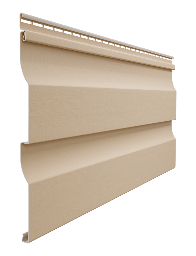 Виниловый сайдинг Docke, Корабельный брус D4.5D, Крем-брюле купить в Челябинске