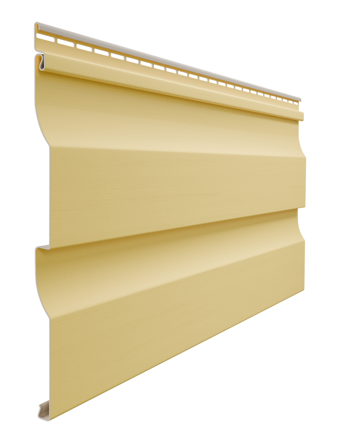 Виниловый сайдинг Docke, Корабельный брус D4.5D, Лимон купить в Челябинске