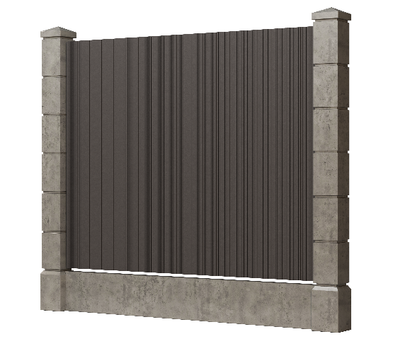 Заборная доска GRINDERDECO, ДПК, с тиснением &amp;quot;дуб&amp;quot;, цвет Асфальт. купить в Челябинске