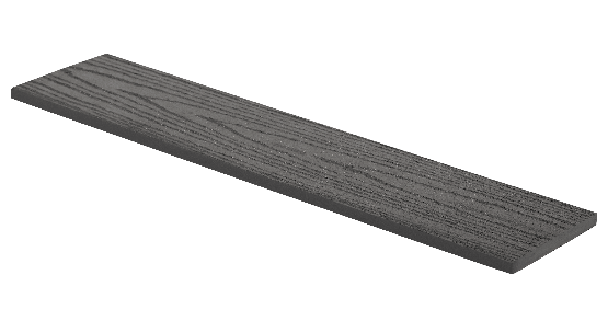 Заборная доска GRINDERDECO, ДПК, с тиснением &amp;quot;дуб&amp;quot;, цвет Асфальт. купить в Челябинске