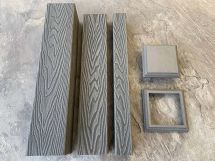 Столб для ограждения из ДПК EasyDecking, Wood-X, Серый