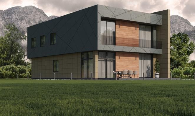 Фиброцементные панели Roofas COLOR Line Серый купить в Челябинске