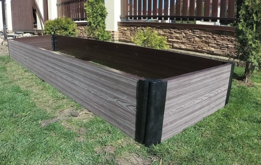 Доска для грядок NauticPrime из ДПК, серого цвета, размеры 300х30х2950 мм купить в Челябинске