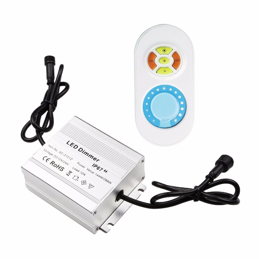 LED Диммер IP67 с дистанционным управлением до 60W Woodvex купить в Челябинске
