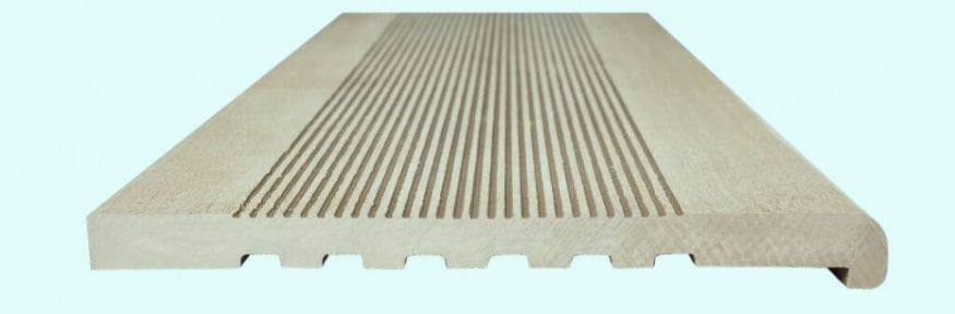 Ступени из полнотелого ДПК NanoWood - Кремовый цвет. купить в Челябинске