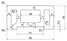 Поручень Polivan SINGARAJA 3D, древесная текстура, цвет песок.