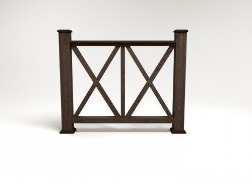 Ограждение из ДПК FG7 цвета венге купить в Челябинске