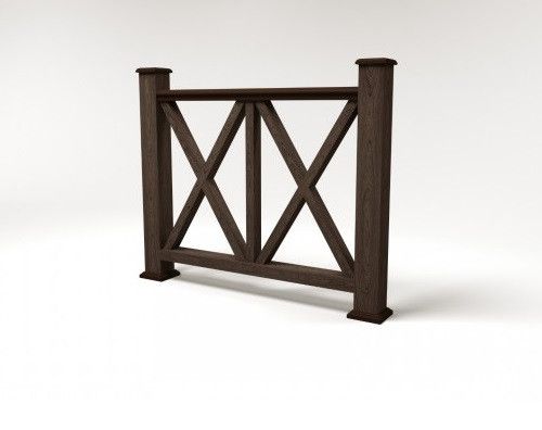 Ограждение из ДПК FG7 цвета венге купить в Челябинске