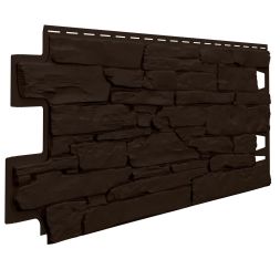 Фасадная панель ТЕХНОНИКОЛЬ Оптима Камень, Темно-коричневый