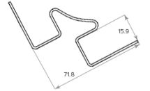 Внутренний угол Tecos Ardennes Розовый Фламинго