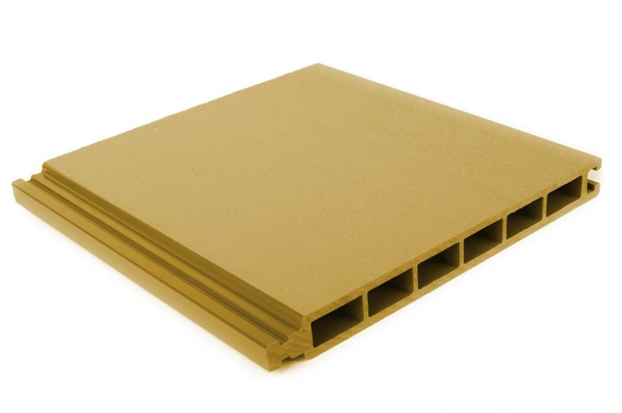 Стеновая панель из ДПК Aй-Техпласт золотого цвета купить в Челябинске