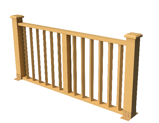 Декоративное ограждение ДПК GRINDERDECO Бруклин цвет песчаник. купить в Челябинске