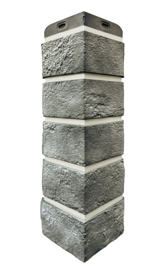 Угол наружный Grand Line, Состаренный кирпич Design Plus, Гранит (Белый шов) купить в Челябинске