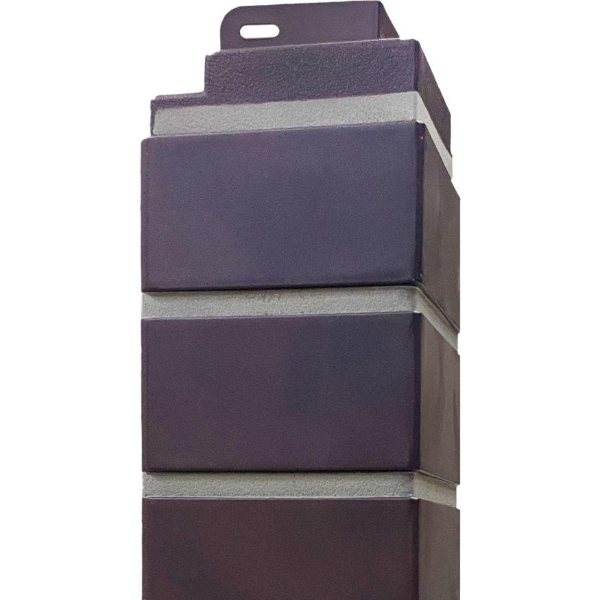 Угол наружный Кирпич облицовочный 3D, Коричнево-чёрный купить в Челябинске