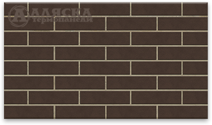 Фасадные термопанели Аляска серия Классика 33. Amsterdam brown купить в Челябинске