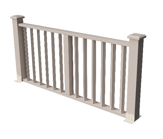 Декоративное ограждение из ДПК GRINDERDECO Бруклин, выбеленный дуб купить в Челябинске