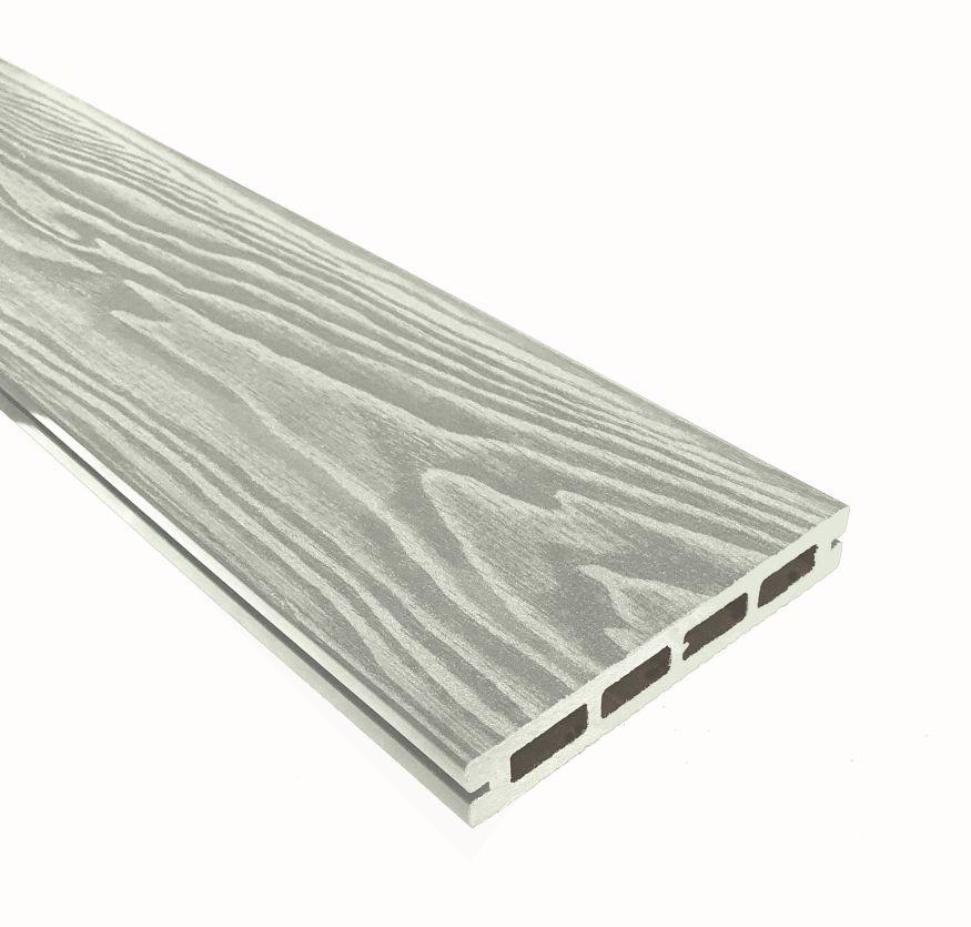 Террасная доска ДПК Terrapol Смарт 3D (пустотелая с пазом) Дуб беленый купить в Челябинске