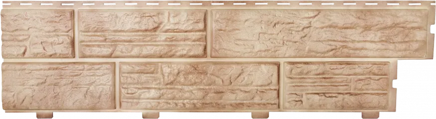 Формованный сайдинг Альта Профиль Сланцевая порода, Бежевый купить в Челябинске