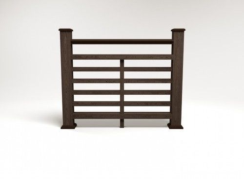 Ограждение из ДПК FG4 в цвете венге купить в Челябинске