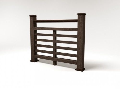 Ограждение из ДПК FG4 в цвете венге купить в Челябинске