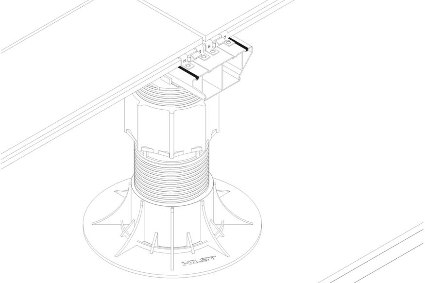 Лага Алюминий Holzhof HILST JOIST стыковочная PRO MAX купить в Челябинске