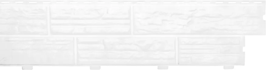 Формованный сайдинг Альта-Профиль Сланцевая порода, Белый  купить в Челябинске